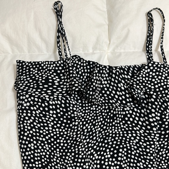 Altar’d State sundress. Small. Black with small asymmetrical white dots. - Picture 2 of 7